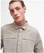 Men's Barbour Castlebay Garment Dyed Overshirt - Concrete