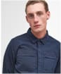 Men's Barbour Castlebay Garment Dyed Overshirt - Navy