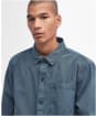 Men's Barbour Dewsbury Garment Dyed Overshirt - Dark Slate