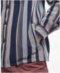 Men's Barbour Hawkhill Striped Overshirt - Dark Slate