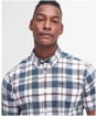 Men's Barbour Applecross Tailored Short Sleeve Checked Shirt - Dark Slate