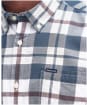 Men's Barbour Applecross Tailored Short Sleeve Checked Shirt - Dark Slate