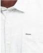 Men's Barbour Horsehill Regular Short Sleeve Printed Summer Shirt - Ecru