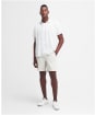 Men's Barbour Horsehill Regular Short Sleeve Printed Summer Shirt - Ecru