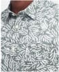 Men's Barbour Jackstone Regular Short Sleeve Printed Summer Shirt - Pea Green