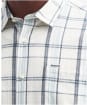 Men's Barbour Lerwick Regular Short Sleeve Checked Summer Shirt - Stone