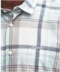 Men's Barbour Oakfield Regular Short Sleeve Checked Summer Shirt - Ecru