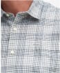 Men's Barbour Springside Regular Short Sleeve Checked Summer Shirt - Ecru