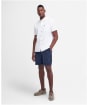 Men's Barbour Thermond Regular Short Sleeve Seersucker Summer Shirt - White
