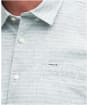 Men's Barbour Ashgill Regular Short Sleeve Striped Summer Shirt - Green
