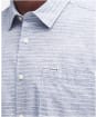 Men's Barbour Ashgill Regular Short Sleeve Striped Summer Shirt - Navy