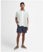 Men's Barbour Terra Dye Regular Short Sleeve Summer Shirt - Sea Foam