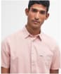 Men's Barbour Terra Dye Regular Short Sleeve Summer Shirt - Pink Mist