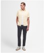 Men's Barbour Terra Dye Regular Short Sleeve Summer Shirt - Yellow Haze