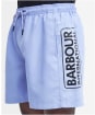 Men's Barbour International Large Logo Swim Shorts - ENFIELD BLUE