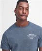 Men's Barbour Huckley T-Shirt - Blue Chalk