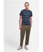 Men's Barbour Stenton Crew Neck T-Shirt - Navy