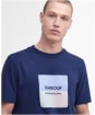 Men's Barbour International Triptych Graphic T-Shirt - Pigment Navy