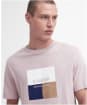 Men's Barbour International Triptych Graphic T-Shirt - Dusk Pink