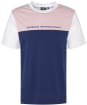 Men's Barbour International Mondrian Colour Blocked T-Shirt - White