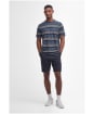 Men's Barbour International Putney Striped T-Shirt - Navy