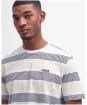 Men's Barbour International Putney Striped T-Shirt - Bright White