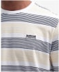 Men's Barbour International Putney Striped T-Shirt - Bright White