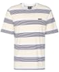 Men's Barbour International Putney Striped T-Shirt - Bright White