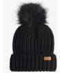 Women's Barbour Saltburn Scarf and Beanie Set - Black