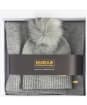 Women’s Barbour International Sparkle Hat & Scarf Set - Grey Marl