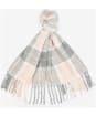 Barbour Saltburn Beanie & Tartan Scarf Set - Grey Rose