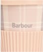 Women's Barbour Travel Mug And Beanie Set - Pink / Grey