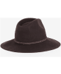 Barbour Tack Fedora Hat - Chocolate/Praline