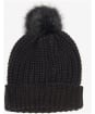 Women's Barbour Saltburn Bobble Hat - Black