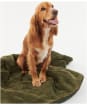 Barbour Dog Bone Quilted Blanket - Dark Olive