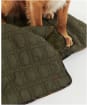 Barbour Dog Bone Quilted Blanket - Dark Olive