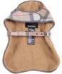 Barbour Wool Touch Dog Coat - Taupe / Pink Tartan