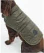 Barbour Baffle Quilted Dog Coat - Dark Olive