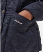 Girl's Barbour Summer Liddesdale Quilted Jacket, 2-9yrs - Navy / Gardenia