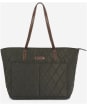 Women's Barbour Quilted Tote Bag - Olive