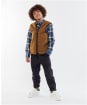 Barbour Children's Beaufort Waistcoat / Zip-in Liner, 2-9yrs - Brown
