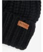 Women's Barbour Saltburn Bobble Hat - Black