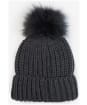 Women's Barbour Saltburn Bobble Hat - Charcoal