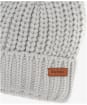 Women's Barbour Saltburn Bobble Hat - Ice White