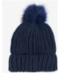 Women's Barbour Saltburn Bobble Hat - Navy