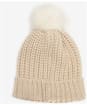 Women's Barbour Saltburn Bobble Hat - Pearl