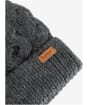 Women's Barbour Penshaw Cable Beanie - Charcoal