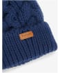 Women's Barbour Penshaw Cable Beanie - Navy