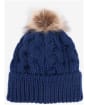 Women's Barbour Penshaw Cable Beanie - Navy