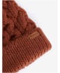 Women's Barbour Penshaw Cable Beanie - Warm Ginger